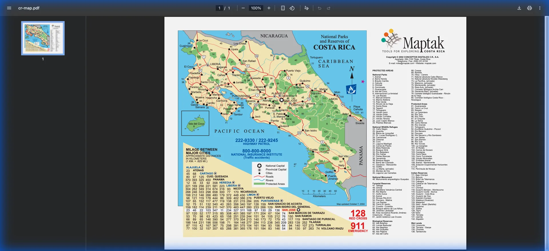 Costa Rica Map Preview