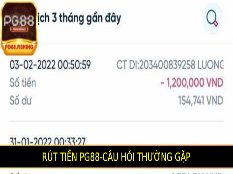 Câu Hỏi Thường Gặp Về Cách Rút Tiền Pg88